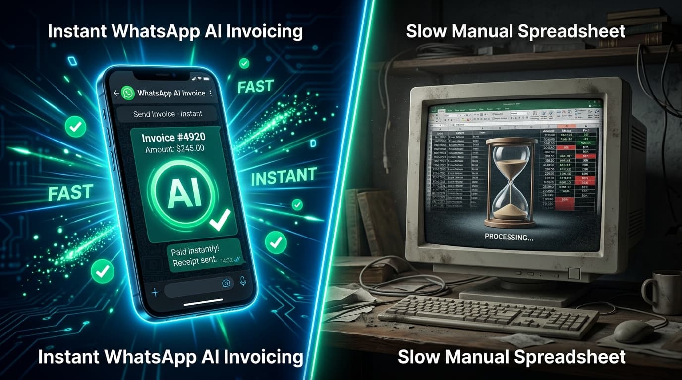 Facturación por WhatsApp con IA vs Sistemas Web Tradicionales: ¿Cómo Ahorrar 2 Horas Diarias en tu Negocio?